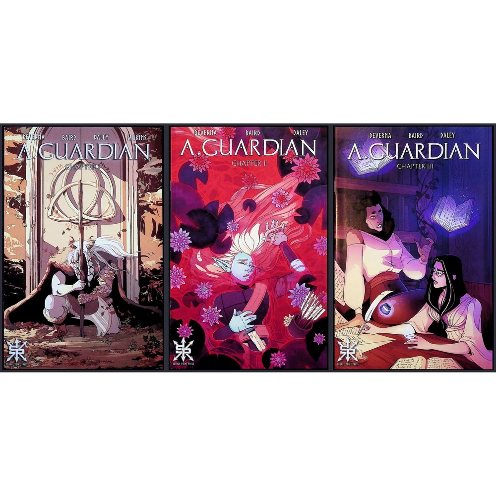 Guardian # 1 2 3 Fantasy Modern Age Source Point Press‎ 3x Comic Book